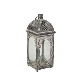 Lantern Romimex Grey Metal Glass 13 x 33 x 13 cm by Romimex, Candelabras and candle holders - Ref: D1619075, Price: 25,85 €, ...