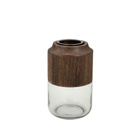 Vase Alexandra House Living Natural Wood Glass 14 x 23 x 14 cm by Alexandra House Living, Vases - Ref: D1619086, Price: 26,57...