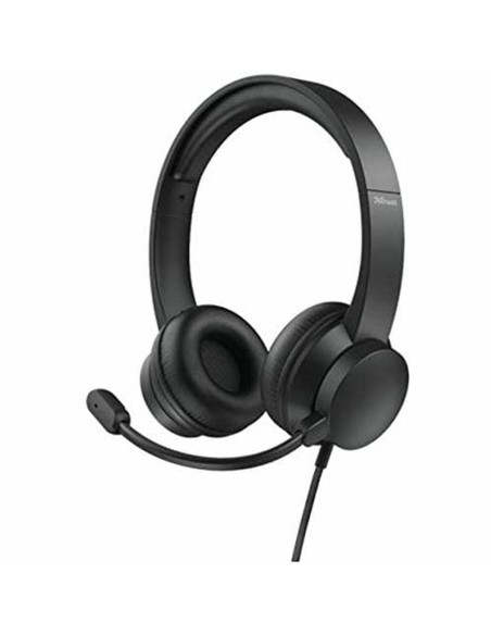 Casques avec Microphone Trust 24186 Noir Multicouleur | Tienda24 Tienda24.eu