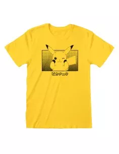 Unisex Kurzarm-T-Shirt Pokémon Pikachu Katakana Gelb von Pokémon, T-Shirts - Ref: D0801090, Preis: €22.75, Rabatt: %