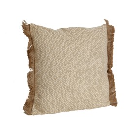 Almofada Romimex Bege Com franja 45 x 10 x 45 cm de Romimex, Almofadas - Ref: D1619201, Preço: 13,93 €, Desconto: %