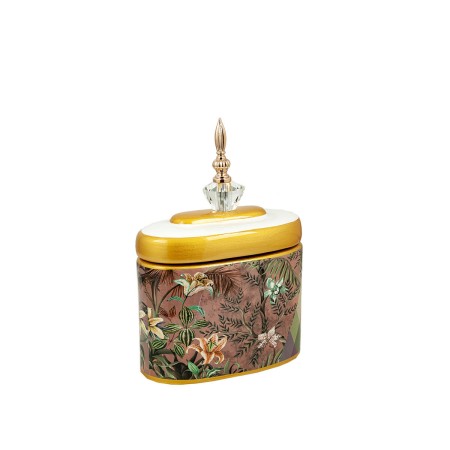 Tin Romimex Multicolour Porcelain 21 x 19 x 10 cm by Romimex, Ornaments - Ref: D1619221, Price: 76,00 €, Discount: %