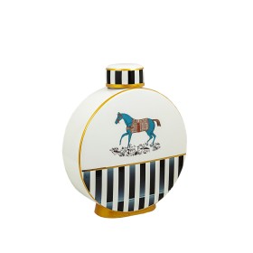 Potiche Romimex Multicouleur Porcelaine Cheval 23 x 28 x 9 cm de Romimex, Vases - Réf : D1619244, Prix : 73,96 €, Remise : %