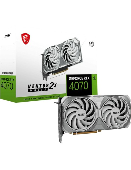 Tarjeta Gráfica MSI VENTUS 2X GEFORCE RTX 4070 12 GB GDDR6 | Tienda24 Tienda24.eu