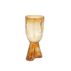 Vase Romimex Amber Glass Face 16 x 32 x 16 cm by Romimex, Vases - Ref: D1619275, Price: 21,59 €, Discount: %