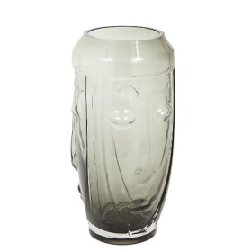 Vase Romimex Gris verre Visage 9 x 25 x 9 cm de Romimex, Vases - Réf : D1619281, Prix : 16,64 €, Remise : %