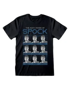 Maglia a Maniche Corte Unisex Star Trek Many Mood Of Spock Nero da Star Trek, T-shirt - Ref: D0801093, Precio: €22.75, Descue...