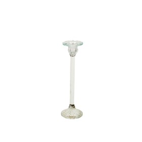 Candleholder Romimex Transparent Glass 9 x 30 x 9 cm by Romimex, Candelabras and candle holders - Ref: D1619288, Price: 20,79...