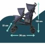 Poussette pour bébé Bambisol Double Cane Blue marine de Bambisol, Poussettes citadines - Réf : S7195238, Prix : 193,00 €, Rem...