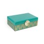 Caja-Joyero Romimex Turquesa Dorado Terciopelo Vidrio 22 x 8 x 14 cm de Romimex, Cajas - Ref: D1619360, Precio: 49,31 €, Desc...