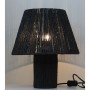 Lampe de bureau Romimex Noir Corde 22 x 36 x 22 cm de Romimex, Lampes de chevet - Réf : D1619370, Prix : 37,39 €, Remise : %