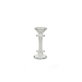 Candleholder Romimex Silver Glass 8 x 17 x 8 cm by Romimex, Candelabras and candle holders - Ref: D1619383, Price: 14,33 €, D...