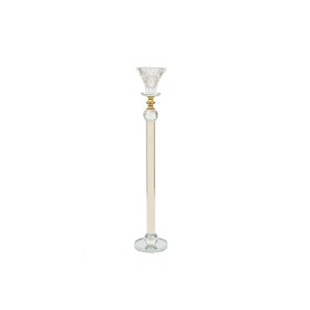 Portavelas Romimex Transparente Vidrio 6 x 38 x 6 cm de Romimex, Candelabros y portavelas - Ref: D1619384, Precio: 24,66 €, D...