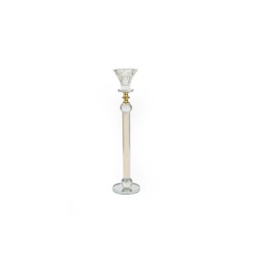 Portavelas Romimex Transparente Vidrio 6 x 31 x 6 cm de Romimex, Candelabros y portavelas - Ref: D1619385, Precio: 22,13 €, D...