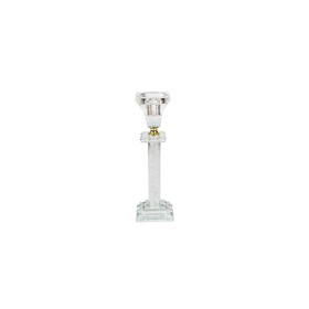 Candleholder Romimex Transparent Glass 5 x 20 x 5 cm by Romimex, Candelabras and candle holders - Ref: D1619392, Price: 13,54...