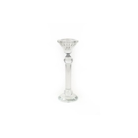 Candleholder Golden Crystal Steel 15 x 15 x 29 cm | Tienda24 - Global Online Shop Tienda24.eu