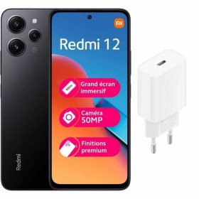 Smartphone Xiaomi Redmi 12 de Xiaomi, Smartphones et téléphones portables débloqués - Réf : S7195538, Prix : 278,70 €, Remise...