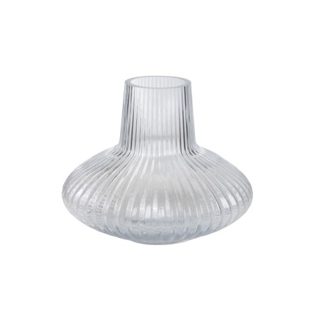 Florero Romimex Transparente Vidrio Rayas 23 x 18 x 23 cm de Romimex, Jarrones - Ref: D1619439, Precio: 18,44 €, Descuento: %