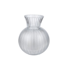 Vase Romimex Transparent Glass Stripes 21 x 25 x 21 cm by Romimex, Vases - Ref: D1619442, Price: 18,44 €, Discount: %