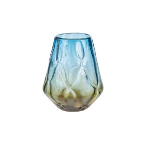 Vase Romimex Blue Amber Glass 27 x 23 x 27 cm by Romimex, Vases - Ref: D1619448, Price: 62,10 €, Discount: %