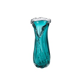 Vase Romimex Turquoise Glass 17 x 41 x 17 cm by Romimex, Vases - Ref: D1619482, Price: 81,14 €, Discount: %