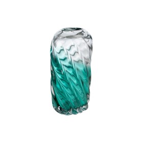 Vase Romimex Transparent Turquoise Glass 17 x 32 x 7 cm by Romimex, Vases - Ref: D1619495, Price: 93,47 €, Discount: %