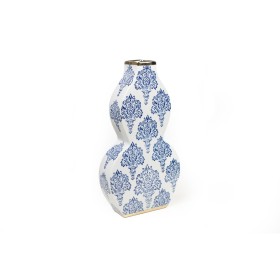 Vase Romimex Bleu Blanc Bleu/Blanc Porcelaine 20 x 38 x 8 cm de Romimex, Vases - Réf : D1619561, Prix : 83,18 €, Remise : %