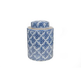 Bote Romimex Azul Blanco Porcelana 20 x 28 x 20 cm de Romimex, Adornos - Ref: D1619570, Precio: 56,47 €, Descuento: %