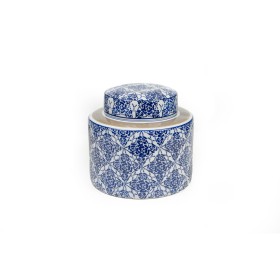 Bote Romimex Azul Blanco Porcelana 20 x 16 x 20 cm de Romimex, Adornos - Ref: D1619571, Precio: 48,28 €, Descuento: %