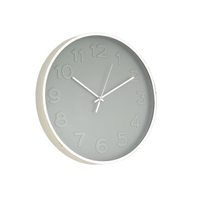 Wall Clock Romimex Silver PVC 40 x 40 x 3 cm by Romimex, Wall Clocks - Ref: D1619608, Price: 22,32 €, Discount: %