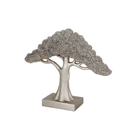 Scultura Romimex Argentato Albero 34 x 28 x 10 cm di Romimex, Soprammobili - Rif: D1619622, Prezzo: 55,45 €, Sconto: %