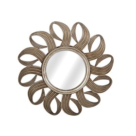 Wall mirror Romimex Silver Resin 44 x 44 x 4 cm Circular by Romimex, Wall-Mounted Mirrors - Ref: D1619625, Price: 68,46 €, Di...