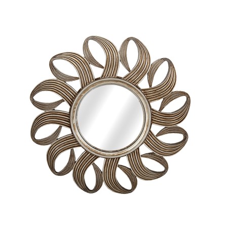 Wall mirror Romimex Silver Resin 44 x 44 x 4 cm Circular by Romimex, Wall-Mounted Mirrors - Ref: D1619625, Price: 68,46 €, Di...