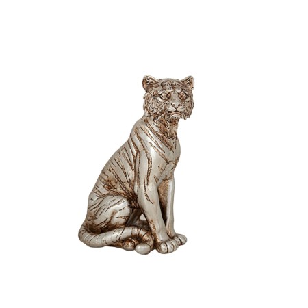 Figura Decorativa Romimex Plateado Resina Tigre 15 x 21 x 9 cm de Romimex, Coleccionables - Ref: D1619627, Precio: 21,51 €, D...