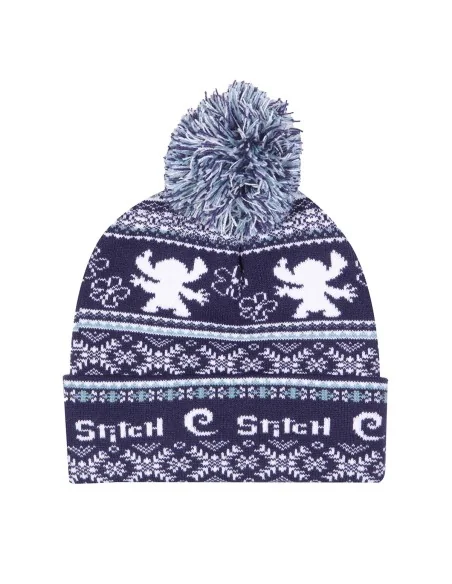 Hat Stitch Fair Isle Pom Beanie Navy Blue | Tienda24 Tienda24.eu