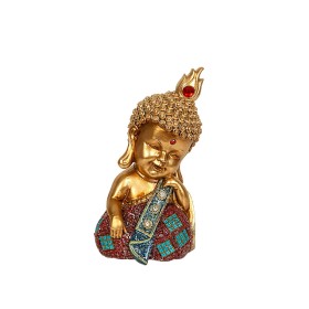 Decorative Figure Romimex Golden Resin Buddha 11 x 20 x 10 cm by Romimex, Collectables - Ref: D1619646, Price: 22,95 €, Disco...