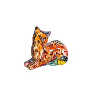 Figurine Décorative Romimex Multicouleur Résine Chat 15 x 14 x 8 cm de Romimex, Pièces de collection - Réf : D1619651, Prix :...