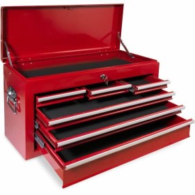 Servante d'atelier Defpro Rouge Avec clé Métal 6 tiroirs de Defpro, Piédestals - Réf : S7196220, Prix : 119,79 €, Remise : %