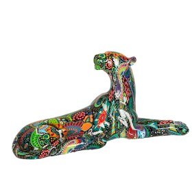 Decorative Figure Romimex Multicolour Resin Panther 32 x 14 x 11 cm by Romimex, Collectables - Ref: D1619658, Price: 30,18 €,...