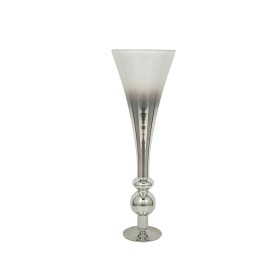 Vaso Alexandra House Living Trasparente Argentato Vetro 25 x 80 x 25 cm di Alexandra House Living, Vasi - Rif: D1619691, Prez...