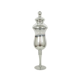 Tibor Romimex Transparent Silver Glass 17 x 53 x 17 cm by Romimex, Ornaments - Ref: D1619694, Price: 89,13 €, Discount: %