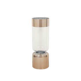 Vaso Romimex Transparente Dourado Vidro 12 x 35 x 12 cm de Romimex, Jarrões - Ref: D1619700, Preço: 49,31 €, Desconto: %