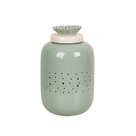 Barattolo Romimex Verde Ceramica 17 x 29 x 17 cm Con coperchio di Romimex, Soprammobili - Rif: D1619726, Prezzo: 96,55 €, Sco...