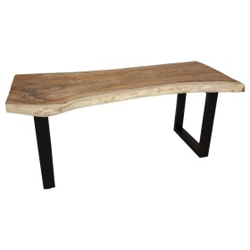 Table Romimex Noir Naturel Bois de suar 200 x 75 x 100 cm de Romimex, Tables - Réf : D1619740, Prix : 1,00 €, Remise : %