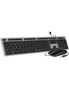 Tastiera e Mouse Subblim Nero Grigio Qwerty in Spagnolo da Subblim, Set tastiera e Mouse - Ref: S7832102, Precio: 26,39 €, De...