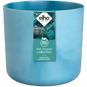 Plant pot Elho Blue Ø 22 cm Plastic Circular Modern by Elho, Flower Pots - Ref: S7196616, Price: 29,51 €, Discount: %