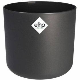 Vaso Elho 24,7 x 24,7 x 23,3 cm Preto Antracite Polipropileno Plástico Redondo de Elho, Vasos para flores - Ref: S7196636, Pr...