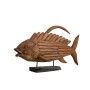 Decorative Figure Romimex Natural Wood Fish 80 x 50 x 20 cm by Romimex, Collectables - Ref: D1619748, Price: 143,80 €, Discou...