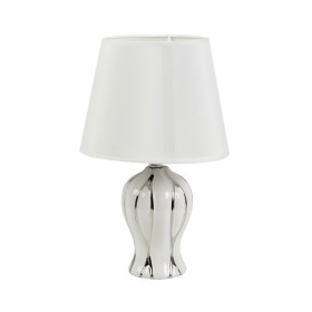 Desk lamp Romimex White Silver Ceramic 10 x 32 x 10 cm by Romimex, Bedside and Table Lamps - Ref: D1619836, Price: 17,70 €, D...