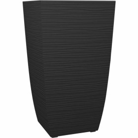 Plant pot EDA Black 43,5 x 43,5 x 78,2 cm Plastic Squared Modern by EDA, Flower Pots - Ref: S7196949, Price: 77,20 €, Discoun...